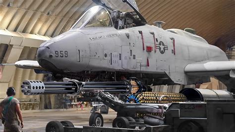 A-10 GAU-8 cannon firing training run desert environment US Air Force