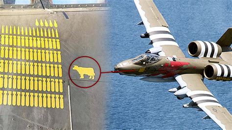 A-10 Warthog returning from combat deployment with tank and bomb kill markings near cockpit
