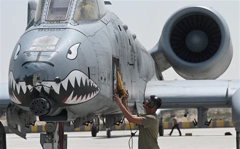 A-10 Warthog rugged landing gear forward operating base