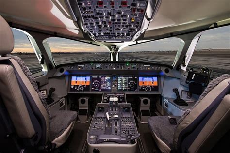 A220-300 cockpit detail showing steering tiller — potential point of failure