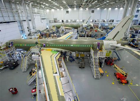 A220 under construction at Mirabel Final Assembly Line
