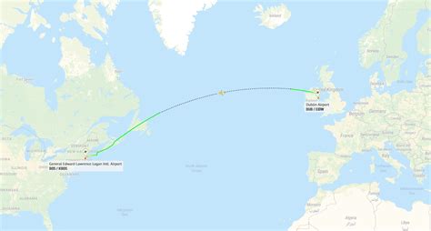 A321LR transatlantic route map visualization