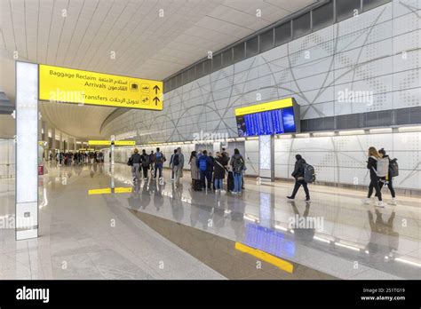 Abu Dhabi International Airport departure terminal connecting passengers