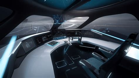 ACAS X conceptual display in futuristic flight deck