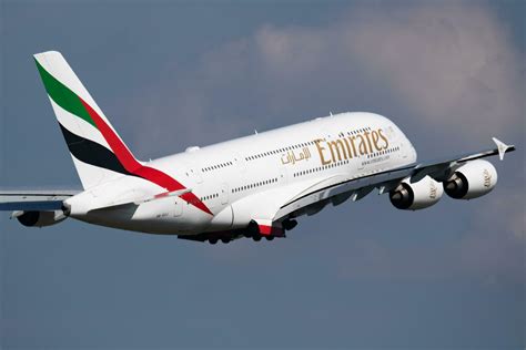 Active Emirates A380 taking off supported by harvested parts ecosystem