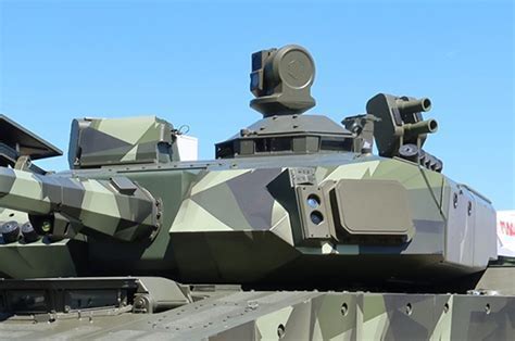 Active protection system test on modern turret armor