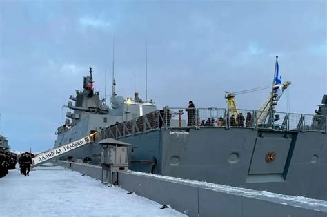 Admiral Kuznetsov docked in Severomorsk in 2024 before repair efforts were halted