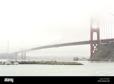 advection fog covering Golden Gate Bridge in San Francisco