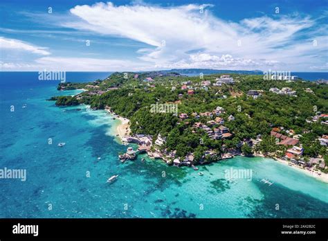 aerial view of boracay island philippines with tourists, now more accessible for indian travelers