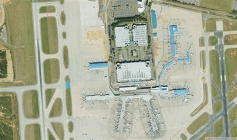 aerial view of Charlotte Douglas International Airport during post-storm operational recovery