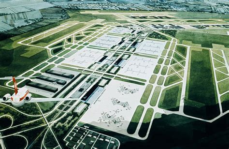 Aerial view of Mirabel Airport during its operational peak