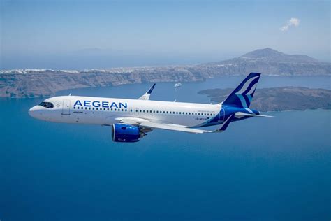 aerial view of santorini aegean airlines approach