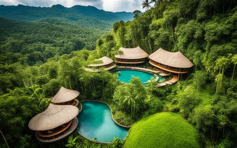 aerial view of solar-powered eco resort in Costa Rica driving future of tourism