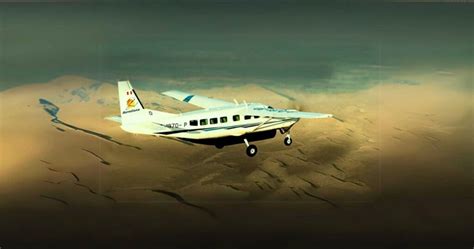 Aerodiana Cessna Caravan sightseeing aircraft flying over Nazca Lines