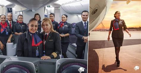 aeromexico crew and officials celebrating punta cana route opening with ribbon cutting