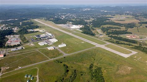 Aerotech Business Park aerial shot with aerospace company buildings near Halifax Airport