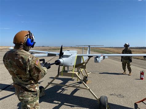 AeroVironment tactical drone during military demonstration in Germany