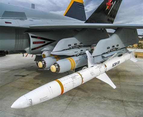 AGM-88 HARM missile launching from an F-16 Wild Weasel in combat