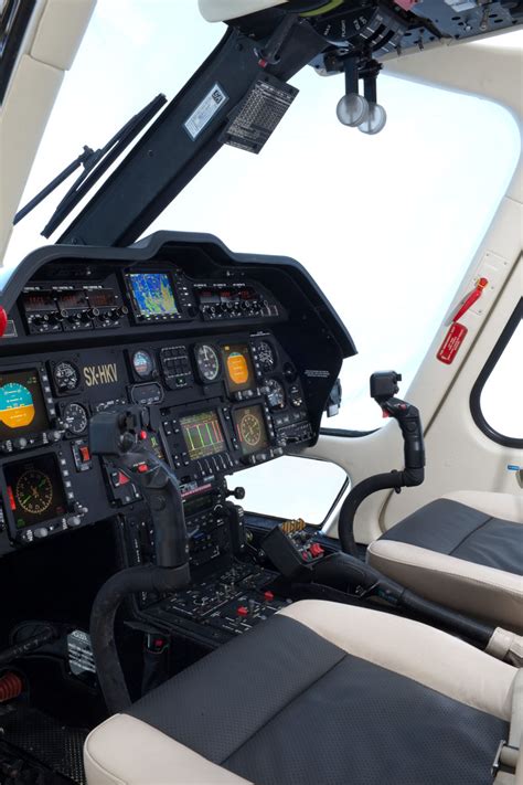 Agusta A109 helicopter interior