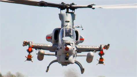 AH-1Z Viper launching a long-range missile during Marine Corps weapons testing