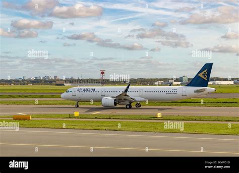 Air Astana aircraft on the runway
