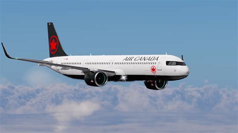 Air Canada Airbus A321XLR in transatlantic livery approaching Toronto Pearson Airport