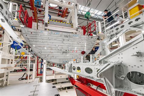 air canada airbus a321xlr under construction in hamburg assembly line