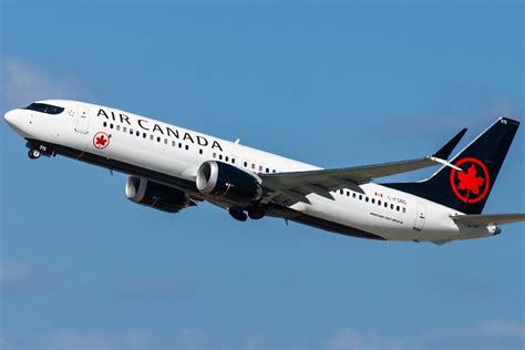 air canada boeing 737 max 8 departing vancouver international airport