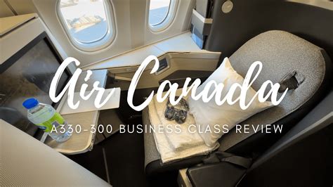 air canada business class cabin on a330 long-haul flight