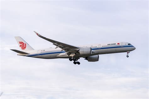 Air China A350-900 preparing for departure at Beijing Daxing International Airport