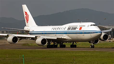 Air China Boeing 747-8 departing Beijing Capital Airport international route