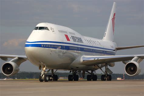 Air China Boeing 747-8 taxiing at Beijing Capital Airport