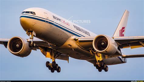 Air China Cargo Boeing 777F preparing for departure at Shanghai Pudong