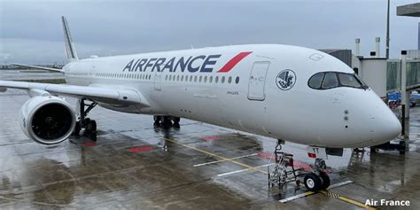 Air France Airbus A350-900 at long-haul gate