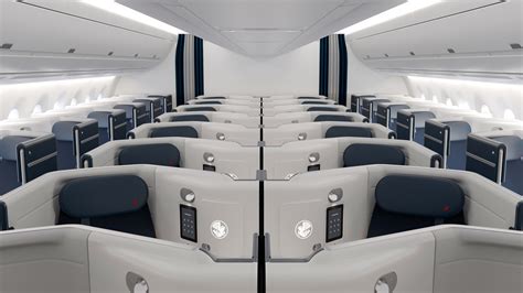 Air France Airbus A350 Premium cabin with modern French-inspired seating