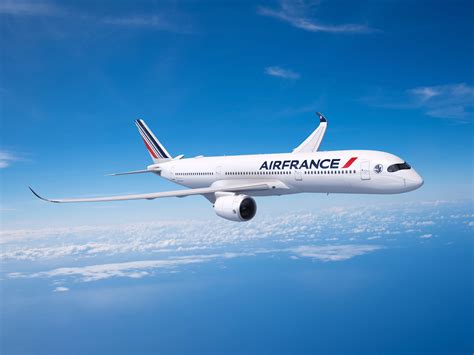 Air France aircraft at night