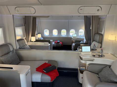 Air France La Première Boeing 777-300ER private cabin floor-to-ceiling curtains Paris