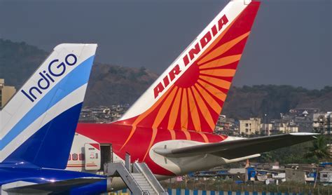 Air India aircraft preparing for long-haul service at Mumbai International Airport