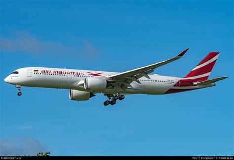Air Mauritius Airbus A350 at Sir Seewoosagur Ramgoolam International Airport