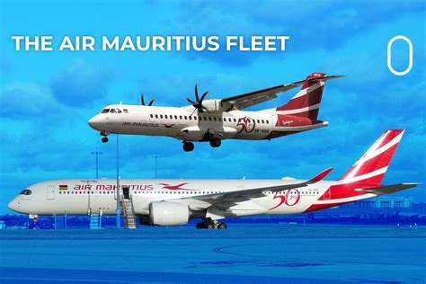 Air Mauritius aircraft lineup on tarmac