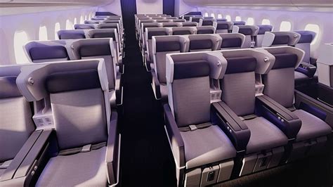 Air New Zealand Premium Economy cabin seating