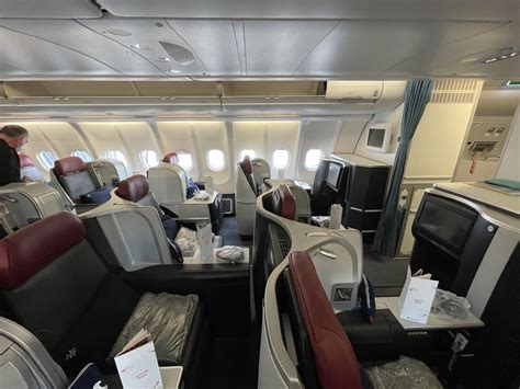 Air Serbia Airbus A330 business class cabin Belgrade route interior