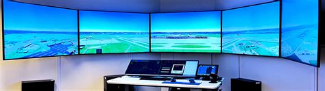 air traffic control trainees using advanced tower simulation system