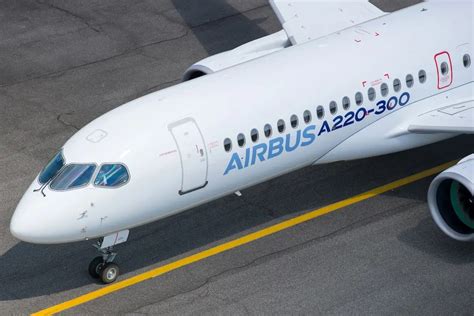 Airbus A220 aircraft operating between secondary cities during growth market forecast