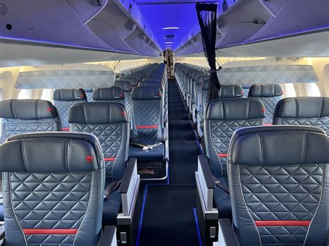 Airbus A220 Delta Air Lines cabin interior passenger seats