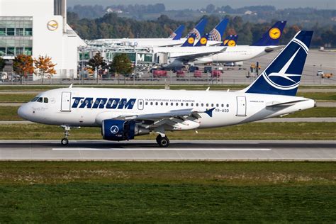 Airbus A318 at airport apron