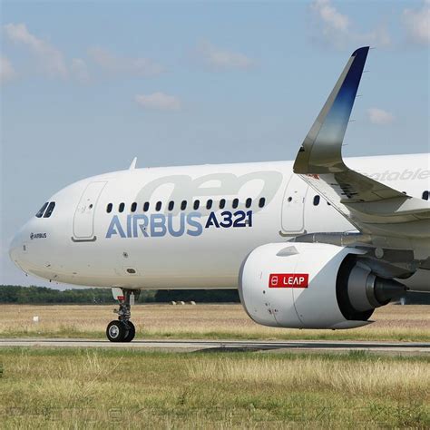 Airbus A321neo aircraft with CFM LEAP engine at airport terminal