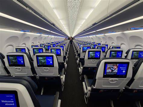 Airbus A321neo cabin interior economy seats long range flight