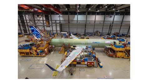 Airbus A321neo in final assembly line with Qatar Airways livery in progress