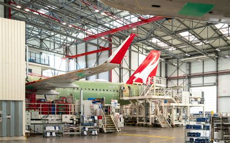 airbus a321xlr assembly line at hamburg with multiple liveries